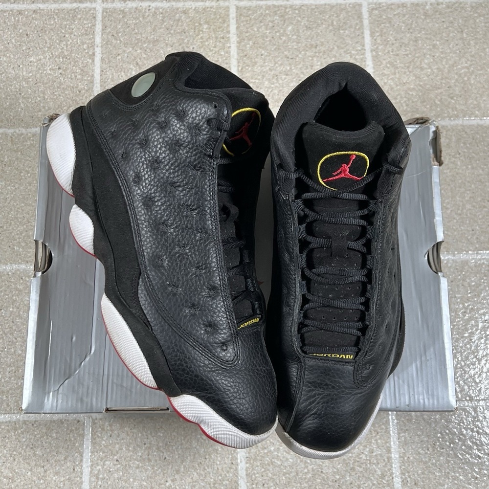Jordan 13 Retro "Playoffs" 414571-062 Men's Size 11. Black/True Red-White